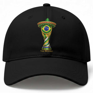 Brazil Football Supporter Gift Baseball Cap Vai Brasil