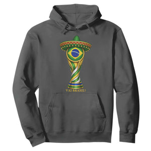 Brazil Football Supporter Gift Hoodie Vai Brasil