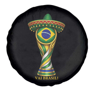 Brazil Football Supporter Gift Spare Tire Cover Vai Brasil