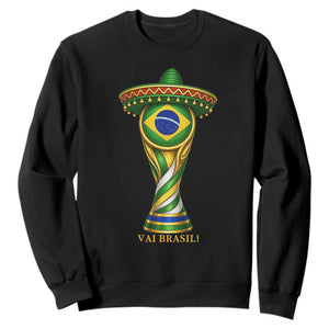 Brazil Football Supporter Gift Sweatshirt Vai Brasil