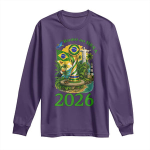 Rumo Ao Hexa Long Sleeve Shirt Brazil Soccer Fan 2026 Graphic