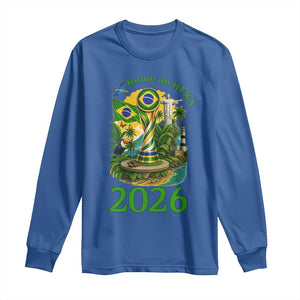 Rumo Ao Hexa Long Sleeve Shirt Brazil Soccer Fan 2026 Graphic