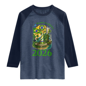 Rumo Ao Hexa Raglan Shirt Brazil Soccer Fan 2026 Graphic