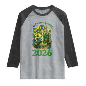 Rumo Ao Hexa Raglan Shirt Brazil Soccer Fan 2026 Graphic