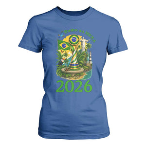 Rumo Ao Hexa T Shirt For Women Brazil Soccer Fan 2026 Graphic