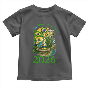 Rumo Ao Hexa Toddler T Shirt Brazil Soccer Fan 2026 Graphic