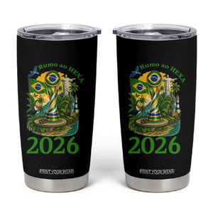 Rumo Ao Hexa Tumbler Cup Brazil Soccer Fan 2026 Graphic
