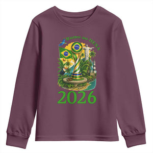 Rumo Ao Hexa Youth Sweatshirt Brazil Soccer Fan 2026 Graphic