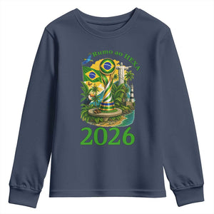 Rumo Ao Hexa Youth Sweatshirt Brazil Soccer Fan 2026 Graphic