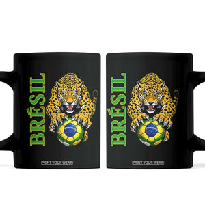 Brazil Soccer Jaguar Coffee Mug Football Supporter Gift