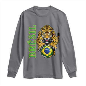 Brazil Soccer Jaguar Long Sleeve Shirt Football Supporter Gift