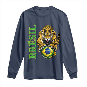 Brazil Soccer Jaguar Long Sleeve Shirt Football Supporter Gift