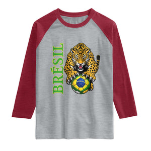 Brazil Soccer Jaguar Raglan Shirt Football Supporter Gift