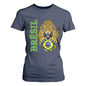 Brazil Soccer Jaguar T Shirt For Women Football Supporter Gift