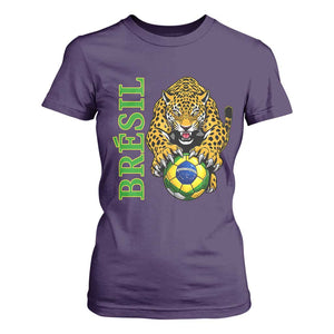 Brazil Soccer Jaguar T Shirt For Women Football Supporter Gift