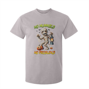 Halloween Mummy T Shirt For Kid Funny Mo Mummies Mo Problems TS12 Ice Gray Print Your Wear