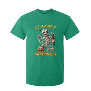 Halloween Mummy T Shirt For Kid Funny Mo Mummies Mo Problems TS12 Irish Green Print Your Wear