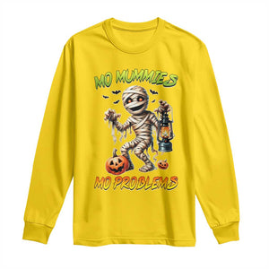 Halloween Mummy Long Sleeve Shirt Funny Mo Mummies Mo Problems TS12 Daisy Print Your Wear