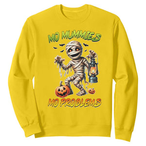 Halloween Mummy Sweatshirt Funny Mo Mummies Mo Problems TS12 Daisy Print Your Wear