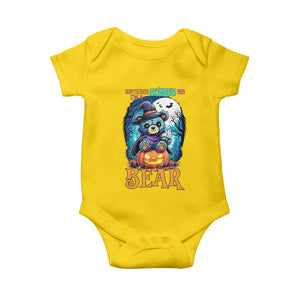 Halloween Killer Witch Teddy Bear Baby Onesie Nothing Scares Me TS12 Daisy Print Your Wear