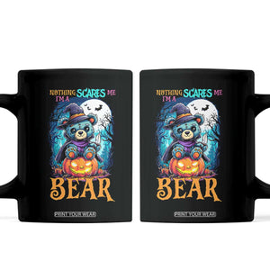 Halloween Killer Witch Teddy Bear Coffee Mug Nothing Scares Me TS12 Black Print Your Wear