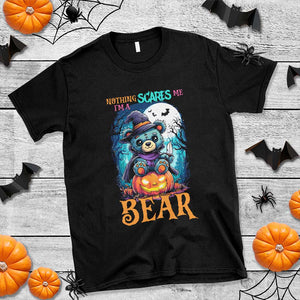Halloween Killer Witch Teddy Bear T Shirt Nothing Scares Me TS12 Black Print Your Wear