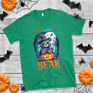Halloween Killer Witch Teddy Bear T Shirt Nothing Scares Me TS12 Irish Green Print Your Wear