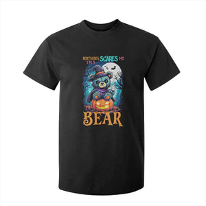 Halloween Killer Witch Teddy Bear T Shirt For Kid Nothing Scares Me TS12 Black Print Your Wear