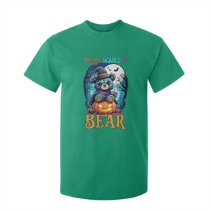Halloween Killer Witch Teddy Bear T Shirt For Kid Nothing Scares Me TS12 Irish Green Print Your Wear