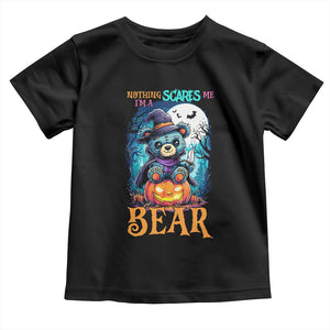 Halloween Killer Witch Teddy Bear Toddler T Shirt Nothing Scares Me TS12 Black Print Your Wear