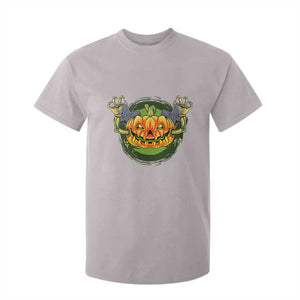 Funny Halloween Pumpkin Ghoul T Shirt For Kid Scary Zombie Hands TS12 Ice Gray Print Your Wear