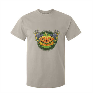 Funny Halloween Pumpkin Ghoul T Shirt For Kid Scary Zombie Hands TS12 Sand Print Your Wear