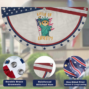 Cat Statue Of Liberty Patriotic Fan Flag American Flag Pride Gift
