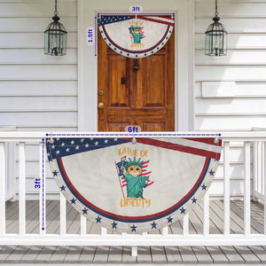 Cat Statue Of Liberty Patriotic Fan Flag American Flag Pride Gift
