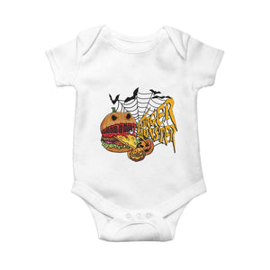 Halloween Burger Monster Baby Onesie Scary Foodies TS12 White Print Your Wear