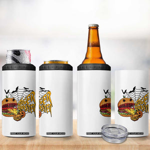 Halloween Burger Monster 4 in 1 Can Cooler Tumbler Scary Foodies TS12 Print Your Wear