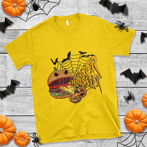 Halloween Burger Monster T Shirt Scary Foodies TS12 Daisy Print Your Wear