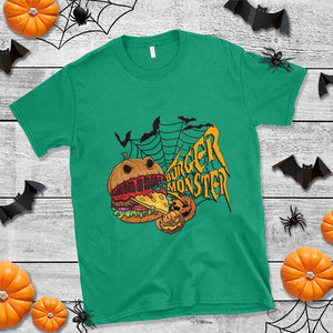 Halloween Burger Monster T Shirt Scary Foodies TS12 Irish Green Print Your Wear