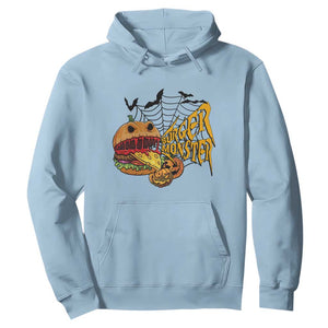 Halloween Burger Monster Hoodie Scary Foodies TS12 Light Blue Print Your Wear