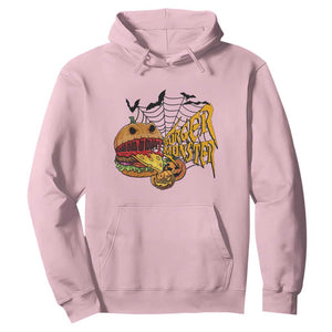 Halloween Burger Monster Hoodie Scary Foodies TS12 Light Pink Print Your Wear