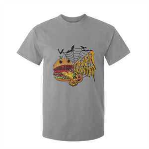 Halloween Burger Monster T Shirt For Kid Scary Foodies TS12 Sport Gray Print Your Wear