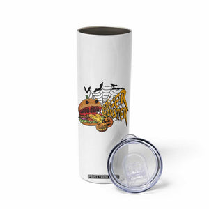 Halloween Burger Monster Skinny Tumbler Scary Foodies TS12 Print Your Wear