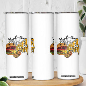 Halloween Burger Monster Skinny Tumbler Scary Foodies TS12 Print Your Wear