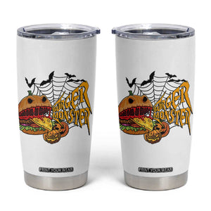 Halloween Burger Monster Tumbler Cup Scary Foodies TS12 White Print Your Wear