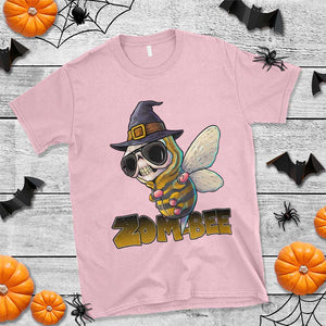 Halloween Zombie Bee T Shirt Zombee Funny Dabbing TS12 Light Pink Print Your Wear