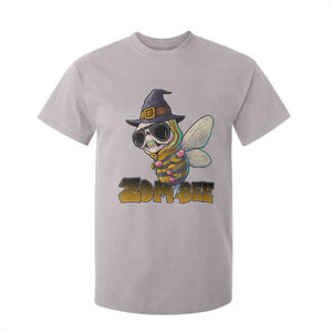 Halloween Zombie Bee T Shirt For Kid Zombee Funny Dabbing TS12 Ice Gray Print Your Wear