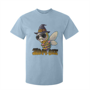 Halloween Zombie Bee T Shirt For Kid Zombee Funny Dabbing TS12 Light Blue Print Your Wear
