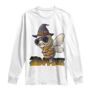Halloween Zombie Bee Long Sleeve Shirt Zombee Funny Dabbing TS12 White Print Your Wear