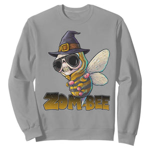 Halloween Zombie Bee Sweatshirt Zombee Funny Dabbing TS12 Sport Gray Print Your Wear