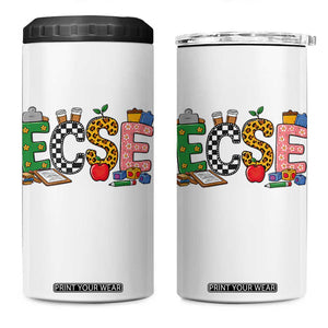 Early Childhood Special Education Teacher 4 in 1 Can Cooler Tumbler ECSE Life
